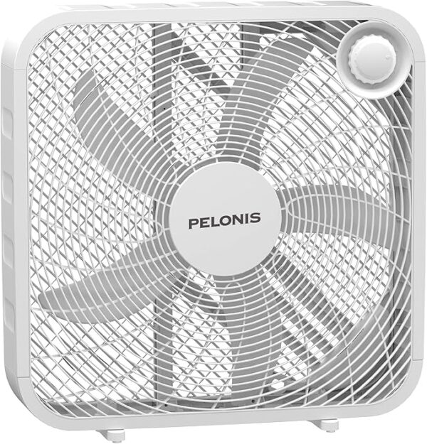 3-Speed Box Fan for Full-Force Circulation